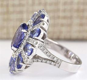 img 2 attached to MAIHAO Elegant Tanzanite Gemstone Engagement