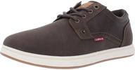 👞 levis men's arnold tumbled brown shoes logo