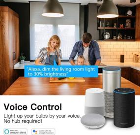img 3 attached to 💡 WiFi Bluetooth Chandelier Candelabra Compatible with Adjustable Color Temperature (2700K-6500K)