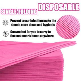 img 1 attached to 💆 20 Pcs Non-Woven Fabric Disposable Massage Table Cover - Waterproof Spa Bed Sheets, Pink, 31" X 78" - Ideal for Tattoo Chair, Lash Bed