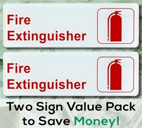 img 1 attached to 🔥 Enhanced Safety: Self Adhesive Backing Lettering for Your Extinguisher