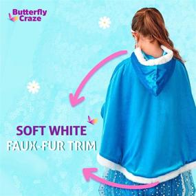 img 1 attached to ❄️ Winter Snow Princess Cape - Medium Size: A Majestic Accessory for Cold-Weather Enchantment