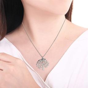 img 3 attached to 🌳 Uloveido Stainless Steel Family Tree of Life Necklace: Mustard Seed Pendant Jewelry for Women, Teens, Moms, and Grandmas - Y637