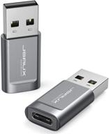 🔒 jsaux usb-c блокатор данных (2 шт) - защита быстрой зарядки, предотвращение подключения к сети, сопротивление взлому, безопасное зарядное устройство - серый. логотип