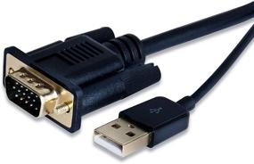 img 1 attached to 🔌 gofanco VGA to HDMI Converter Adapter USB Powered - Male to Female for VGA-Equipped Devices to Connect to HDMI Displays/HDTVs