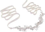 🏻 pearl-adorned bridal & bridesmaid dresses sash belts by azaleas: exquisite wedding belt accessories in ivory logo