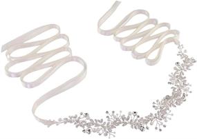 img 4 attached to 🏻 Pearl-Adorned Bridal & Bridesmaid Dresses Sash Belts by Azaleas: Exquisite Wedding Belt Accessories in Ivory