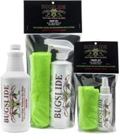 🐞 bugslide saver pack: 4 oz travel kit + microfiber cloth | 16 oz spray kit + microfiber cloth | 32 oz refill bottle | waterless detailer for scratch-free cleaning of surfaces and vehicles logo