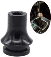 🔧 enhance your jdm honda accord/civic with pursuestar black aluminum shift knob adapter boot retainer holder - perfect fit for acura civic fd2 type-r 10x1.5 logo