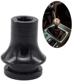 img 4 attached to 🔧 Enhance Your JDM Honda Accord/Civic with Pursuestar Black Aluminum Shift Knob Adapter Boot Retainer Holder - Perfect Fit for Acura Civic FD2 Type-R 10X1.5