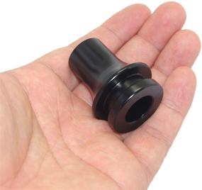 img 2 attached to 🔧 Enhance Your JDM Honda Accord/Civic with Pursuestar Black Aluminum Shift Knob Adapter Boot Retainer Holder - Perfect Fit for Acura Civic FD2 Type-R 10X1.5