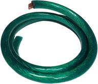 🔌 imc audio 1/0 gauge 5 ft green power wire: high-quality car audio amplifier amp cable 0 awg logo