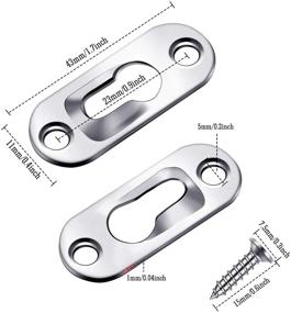 img 3 attached to 🔑 Maximize Organization and Convenience with Keyhole Hangers: Premium Hanging Brackets and Fasteners Hardware