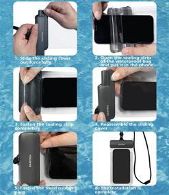 img 2 attached to 📱 Universal Waterproof Case: Diverbox Cellphone Dry Bag for iPhone XR XS Max, Samsung Galaxy, Google LG, Up to 7.0