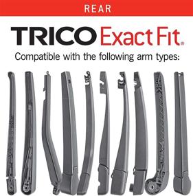 img 2 attached to 🚗 Trico Exact Fit 16 Inch Rear Wiper Blade For Car (16-B) - Pack of 1 | Superior Quality & Perfect Fit!