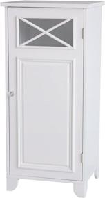 img 2 attached to 🚿 Elegant Home Fashions Dawson Bathroom Cabinet: White Storage Solution