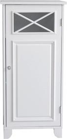 img 4 attached to 🚿 Elegant Home Fashions Dawson Bathroom Cabinet: White Storage Solution