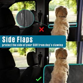 img 2 attached to 🐕 Waterproof SUV Cargo Liner with Side Flaps and Hammock for Dogs - Nonslip Scratchproof Dog Seat Cover and Cargo Area Protector for SUVs, Sedans, and Vans