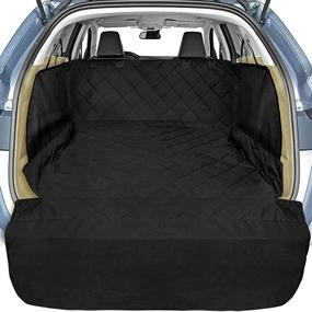 img 4 attached to 🐕 Waterproof SUV Cargo Liner with Side Flaps and Hammock for Dogs - Nonslip Scratchproof Dog Seat Cover and Cargo Area Protector for SUVs, Sedans, and Vans