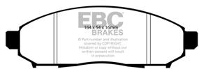 img 1 attached to 🔸 EBC Brakes DP71747 7000 Series Greenstuff SUV Supreme Brake Pads with Advanced Compound