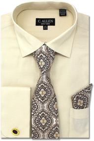 img 4 attached to 👔 Men's Clothing: C Allen Pattern Regular Cufflinks for Shirts