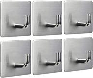 🧲 meirenda self adhesive wall hooks - removable, heavy duty towel sticky hooks for bathroom, office, home, kitchen, bags logo