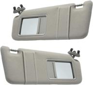🚗 2007-2011 toyota camry sun visor replacement set - driver & passenger side (gray) logo