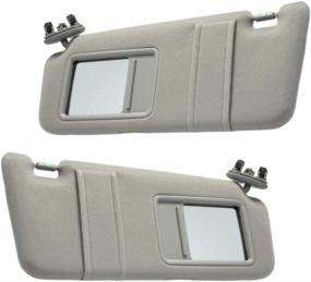 img 4 attached to 🚗 2007-2011 Toyota Camry Sun Visor Replacement Set - Driver & Passenger Side (Gray)