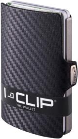 img 4 attached to I CLIP Gunmetal Carbon Wallet Minimalist Men's Accessories for Wallets, Card Cases & Money Organizers