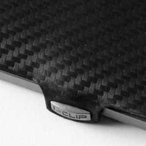 img 2 attached to I CLIP Gunmetal Carbon Wallet Minimalist Men's Accessories for Wallets, Card Cases & Money Organizers