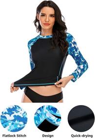 img 1 attached to 👙 Ultimate Protection Isnowood Swimsuit: A Must-have Surfing Swimwear for Women