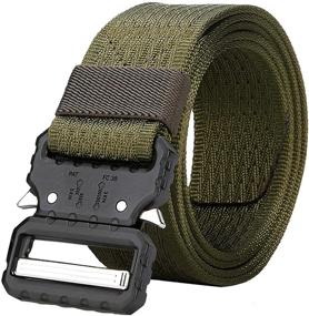 img 4 attached to Tactical Webbing Adjustable Military Release Men's Accessories for Belts