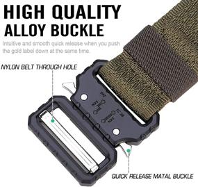 img 3 attached to Tactical Webbing Adjustable Military Release Men's Accessories for Belts