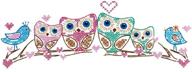 🦉 design works crafts owl embroidery stamped pillowcases - 20" x 30" quality designs logo