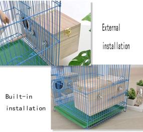 img 1 attached to 🐦 Premium Parakeet Nest Box: Ideal Breeding House for Budgies, Cockatiels, Lovebirds, and Other Medium-Sized Birds