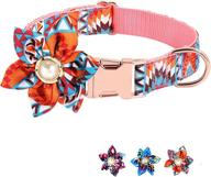 🌸 adorable detachable flower decoration: adjustable flower girl dog collar for dogs & cats logo