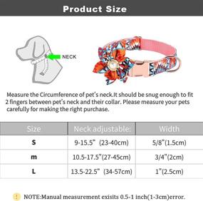 img 3 attached to 🌸 Adorable Detachable Flower Decoration: Adjustable Flower Girl Dog Collar for Dogs & Cats