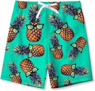 bfustyle pineapple print watertight polyester boyshorts for boys - clothing and swimwear logo
