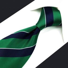 img 2 attached to 👔 Add a Splash of Elegance with Shlax Stripes Green Necktie - For Those Formal Occasions