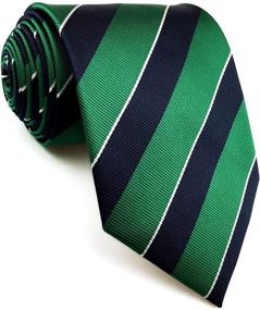 img 1 attached to 👔 Add a Splash of Elegance with Shlax Stripes Green Necktie - For Those Formal Occasions