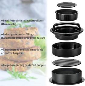 img 3 attached to 3-in-1 Non-Stick Burger Press Patty Maker: 🍔 Create Mouthwatering Stuffed Burgers, Easy to Use and Clean