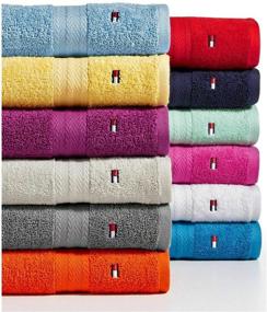 img 1 attached to Tommy Hilfiger Modern American Bath Towel, 30 x 54 Inch in Vibrant Chinese Red - Premium Quality and Style