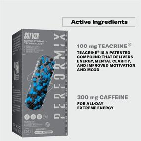 img 1 attached to 💊 Performix SST Extreme V2X Thermogenic Supplement - Enhance Focus and Energy for Men & Women - 60 Capsules, Caffeine, TeaCrine, Vitamin B12, BioPerine