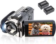 📹 kicteck 604s full hd video camera camcorder: 1080p recording, 24mp, 16x zoom, 3.0 inch lcd, 270° rotation, 2 batteries logo