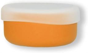 img 4 attached to Orange Silicone Snack Set with a Modern Twist for Easy Snacking