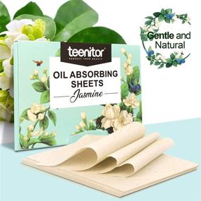 img 2 attached to 🌿 Teenitor 1000 Counts Oil Absorbing Sheets: Ultimate Oil Control for Oily Skin Care-Men & Women, with Jasmine Scent