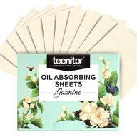 🌿 teenitor 1000 counts oil absorbing sheets: ultimate oil control for oily skin care-men & women, with jasmine scent logo