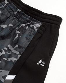 img 2 attached to RBX Boys' Active Sweatpants - Warm-Up Fleece Jogger Track Pants (2 Pack) for Ultimate Comfort and Style