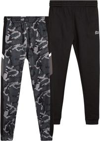 img 4 attached to RBX Boys' Active Sweatpants - Warm-Up Fleece Jogger Track Pants (2 Pack) for Ultimate Comfort and Style