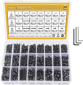 img 4 attached to 🔩 M2 M3 M4 Alloy Steel Screws Nuts and Washers 1200PCS: Complete Hex Socket Head Cap Bolts Screws Nuts Washers Assortment Kit with Hex Wrenches